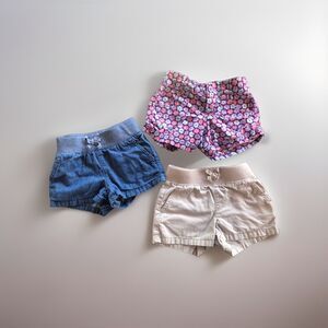 Lot  of 3 Girls 5T Shorts Children’s Place and Circe Brand